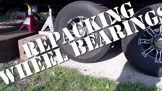 How to Repack Camper RV Wheel Bearings Start to Finish DON'T OVER GREASE!