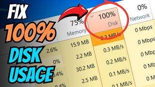 FIX 100% DISK USAGE in 5 Minutes (Windows 10/11) 2024