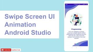 Swipe Screen UI Animation Android Studio