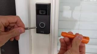 RING 2 DOORBELL  HOW TO REMOVE THE BATTERY