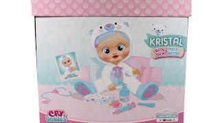 Cry Babies Kristal Gets Sick and Feels Better Doll Unboxing Toy Review