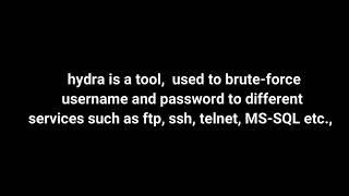 Brute-Forcing protocols passwords using Hydra Tool | SSH Brute-Forcing using kali linux