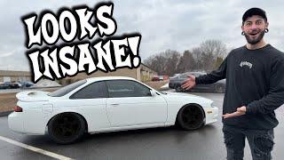 New Wheels And Suspension On My S14 Silvia! COMPLETELY NEW CAR! + SURPRISE GUEST??