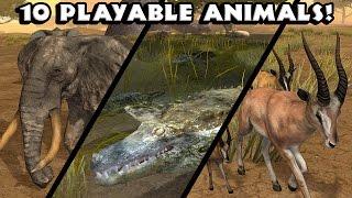 Ultimate Savanna Simulator - 10 Playable Animals - Android/iOS - Gameplay Part 13