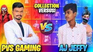 திருட்டு குட்டி!! Aj Jeffy vs PVS GAMING  Tamilnadu Richest Collection Battle In Free Fire| Tamil