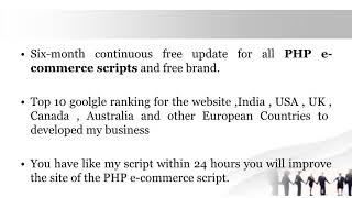 Php ecommerce script   Open source ecommerce software