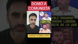 DOMÓ A COMUNISTA: HERRERO LIBERAL HUMILLÓ A ZURDO VIVIDOR DEL ESTADO
