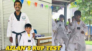 Azlan’s Teakwondo  Kup Test - Yellow Belt Change | azlan & azman show 