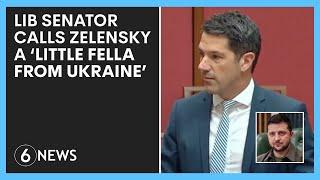 Liberal senator Alex Antic calls Zelensky the 'little fella from Ukraine' | 6 News Evenings