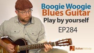 Blues Boogie Woogie Composition that you can play by yourself on guitar - Blues Guitar Lesson EP284