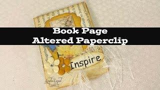 Tutorial Book Page Altered Paperclip