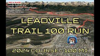 Leadville Trail 100 Run (2024): fly over the 100 mi course!