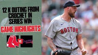 FULL HIGHLIGHTS: DOMINANT Garrett Crochet Outing in Red Sox Series Win vs. Braves (6/1/25)