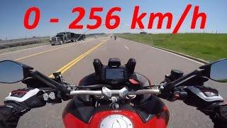 2017 Ducati Multistrada 1200 - Acceleration 0-256km/h & Exhaust Sound & Burnout & Wheelie & Off-road