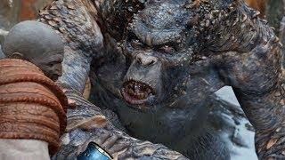 God of War PS4 - Ogre Boss Fight #5 (Give Me God of War Hard Difficulty) (4K)