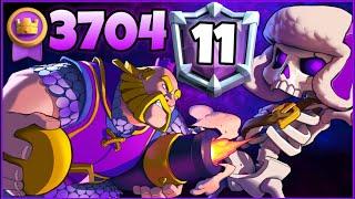 Top 11/3704 with Royal Giant Evolution Deck.!