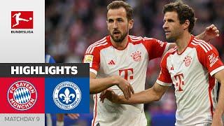 Kane Hat Trick in 8 Goals Gala! | FC Bayern München - Darmstadt 8-0 | Highlights | MD 9 – 2023/24