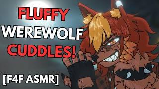 Werewolf Eases Your Anxiety (with fluffy cuddles!) F4F Furry ASMR RP [Lesbian] [Girlfriend]