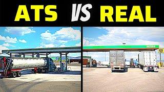 Wyoming DLC vs Real Life | Truck Stops of Wyoming | ATS Wyoming Map DLC