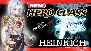 HEINRICH : NEW HERO CLASS || CBT PREVIEW || SUB : BAHASA