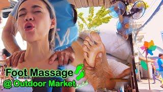 $5 FOOT MASSAGE OUTDOOR, BEST WAY TO ENJOY WEEKEND | My favorite Street Massage [Unintentional ASMR]