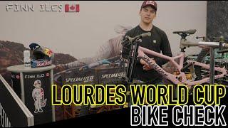 LOURDES WORLD CUP BIKE + KIT CHECK | Finn Iles