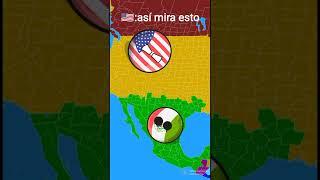 México se convierte en el imperio mexicano #shorts #countryballs #shortvideo