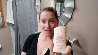 Anessa  Perfect UV Sunscreen Mild Milk for Sensitive Skin SPF 50 Demo and Initial Review