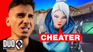 I'm called CHEATER in DUOQ CHALLENGE of VALORANT #5 | Horcus & HitBoxKing