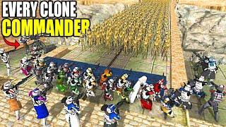 Can All CLONE COMMANDERS Hold BRIDGE vs Endless DROID ARMY?! - Men of War: Star Wars Mod