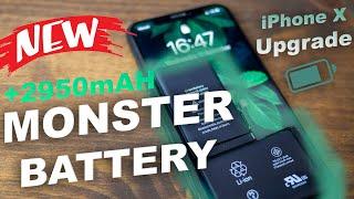 Upgrading my iPhone X with 3000 Battery  MONSTER NOHON Battery increased Capacity