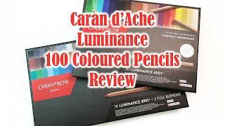 Caran d'Ache Luminance Coloured Pencils Review - All 100 of Them! Original 76 Set + 24 Portrait Set