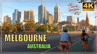 MELBOURNE CITY CENTRE TOUR CHRISTMAS AUSTRALIA 4K