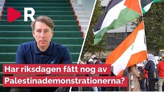 Har Riksdagen fått nog av Palestinademonstrationerna? – Richard Jomshof