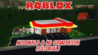 How to make a Mcdonald+Nogamepass [Tutorial] | Roblox - Bloxburg