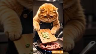 "AI Cat Learns to Meow Like a Real Cat!  #Shorts"