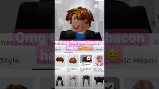 New bacon hairs #Shockwaver240 #roblox #bacon #new #surprising