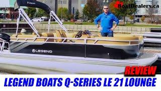 Legend Boats Q-Series LE 21 Lounge #pontoon #boatreview