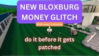 BLOXBURG MONEY GLITCH - How to get money fast