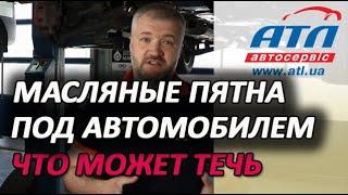 Масляные пятна под автомобилем | Что может течь