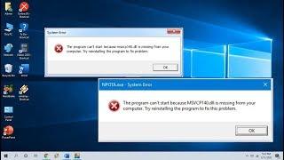 How to Fix MSVCP140.dll Missing in Windows 10 (2020)