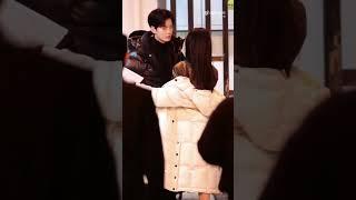 Zhang yuxi and Bi Wen Jun ️ on the set of their new drama "Deep Affectionate Eyes"