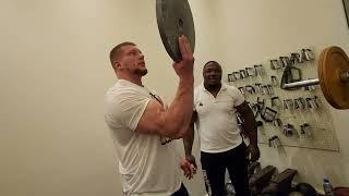 Artyom Morozov 35 pounds plate curl