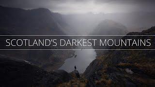 Hiking to the Darkest Mountains in Scotland