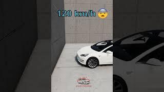 Tesla crash test #shorts  #car #test #crash #tesla | BeamNG.drive