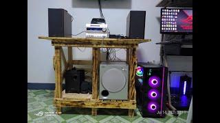 How to make speaker table 2021 || D.I.Y.  Speaker Table 2021 || Pallet Wood Speaker Table