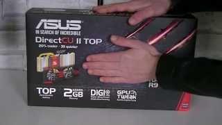 ASUS AMD Radeon R9 270X DirectCU II TOP 2GB GDDR5 Graphics Card Unboxing