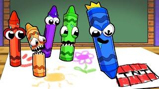 Rainbow Crayons but Anything you Draw Comes to Life!!