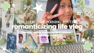 romanticizing life🪴*realistic vlog*// morning routine, healthy habits & mindset, journaling, + more