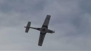 RAF GROB TUTOR DISPLAY. Southport Air Show 2024. DISPLAY PILOT: Flight Lieutenant Bob Dewes